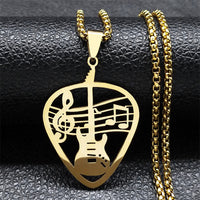 Guitar Pick Pendant Necklace (Mens)
