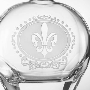Set de regalo Royal Fleur De Lis | Decantador y 2 vasos bajos