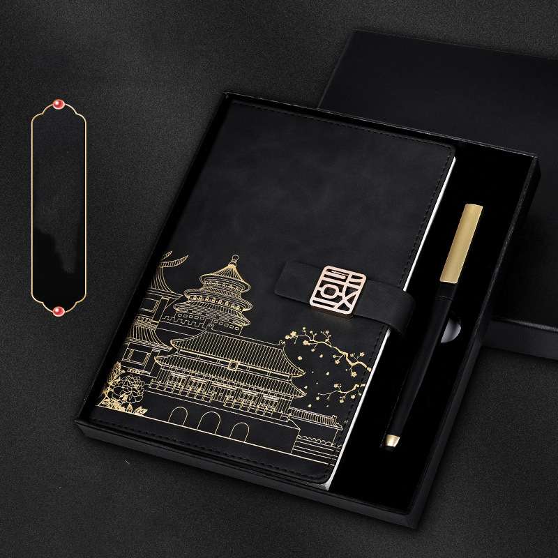 Chinese Style Palace Museum A5 Notebook Gift Box Set