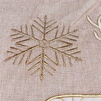Christmas Gold White Tree Skirt
