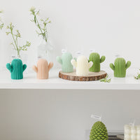 Handmade Cactus Shaped Scented Candles