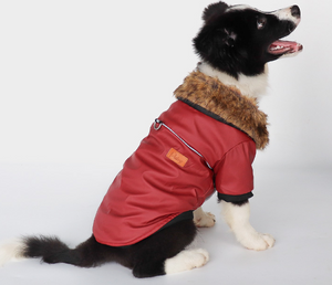 Dog clothes leather jacket