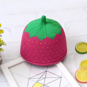 Knit Strawberry Hat (Baby/Toddler)
