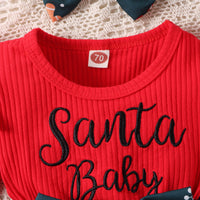 Santa Baby Ruffled Romper Skirt (Baby)
