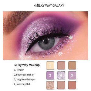 Pudeier Galaxy Collection 9-Colors Eyeshadow Palettes