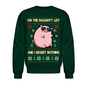 Naughty List Pig Ugly Christmas Sweatshirt