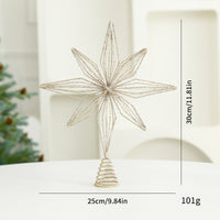 Silver or Gold Sparkling Christmas Tree Topper