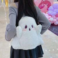 Halloween Cute Cartoon Ghost Plush Backpack
