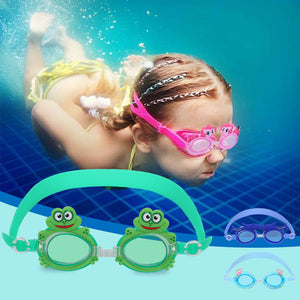 Lindas gafas de natación impermeables antivaho para niños
