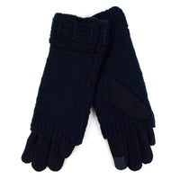 Double Layer Knit Touch Screen Winter Gloves
