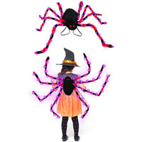 Halloween Spider Backpack Nine LED Modes Plush
