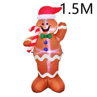 Christmas LED Lights Glowing Santa Tree Snowman Inflatable Outdoor Decor
