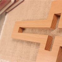 Ornements de croix d'église en bois