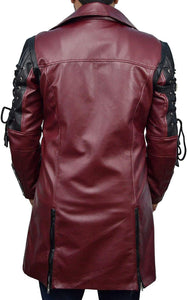 Medieval Costume Punk Goth Style Leather Coat (Mens)