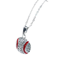 Baseball Necklace and Earrings