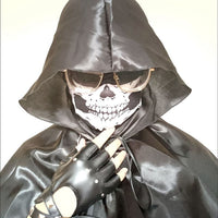 Grim Reaper Hood, Black Medieval Hood, Gothic Cosplay