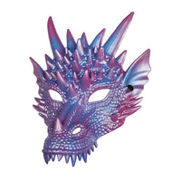 Masque de Dragon Bleu Perle Cos Party
