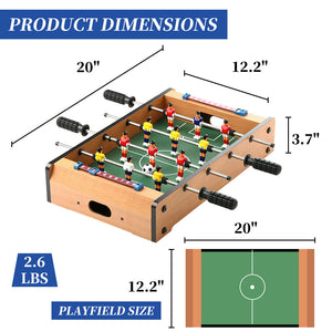 20 Inches Mini Tabletop Foosball Table