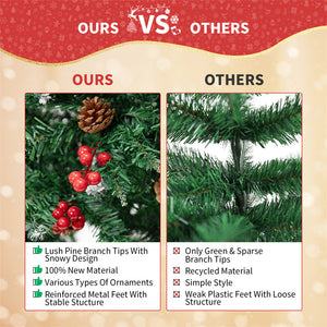 Pine Cones & Berries Christmas Tree
