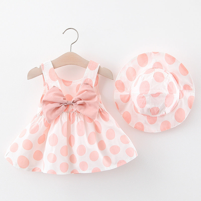 Strawberry Floral Print Dress With Hat (Baby/Toddler)