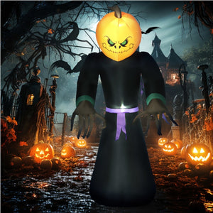 Inflatable Halloween Jack-o-lantern Ghost Outdoor Decoration