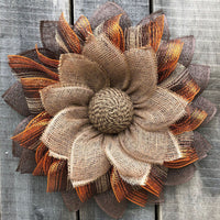 Halloween Autumn Color Wreath 40cm Cloth Harvest Festival Thanksgiving Wreath
