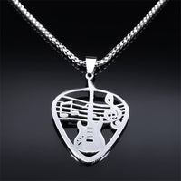 Guitar Pick Pendant Necklace (Mens)
