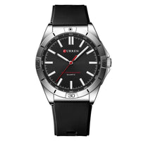 Simple Unisex Round Silicone-band Couples Watch Waterproof
