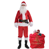 Traje completo premium de disfraz de Papá Noel
