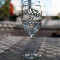 Fleur De Lis All Purpose Wine Glass 18oz (Set of 4)
