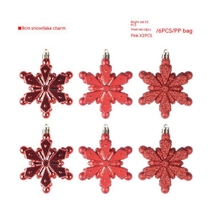 Christmas Tree Ball Star Snowflake Ornaments (6 Pcs)