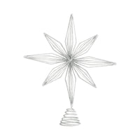 Silver or Gold Sparkling Christmas Tree Topper
