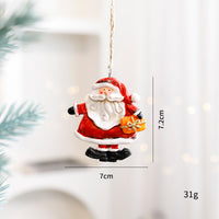 Santa Snowman Gingerbread Man Resin Ornaments
