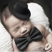 New Children's Photography Props Baby Photo Modeling Top Hat Plus Bow Tie New Gentleman
