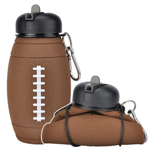 Outdoor Collapsible Sports Water Bottle Reusable Leak-proof Portable Football Water Bottle For All Sports