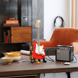 Electric Guitar High Difficulty Assembling Toy Building Blocks