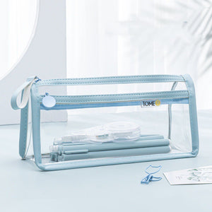 Transparent Double-layer Pencil Case Exam Special Large Capacity