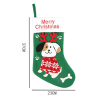 Cartoon Dog Cat Christmas Stockings
