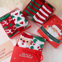 Fuzzy Fleece Christmas Socks Gift Sets
