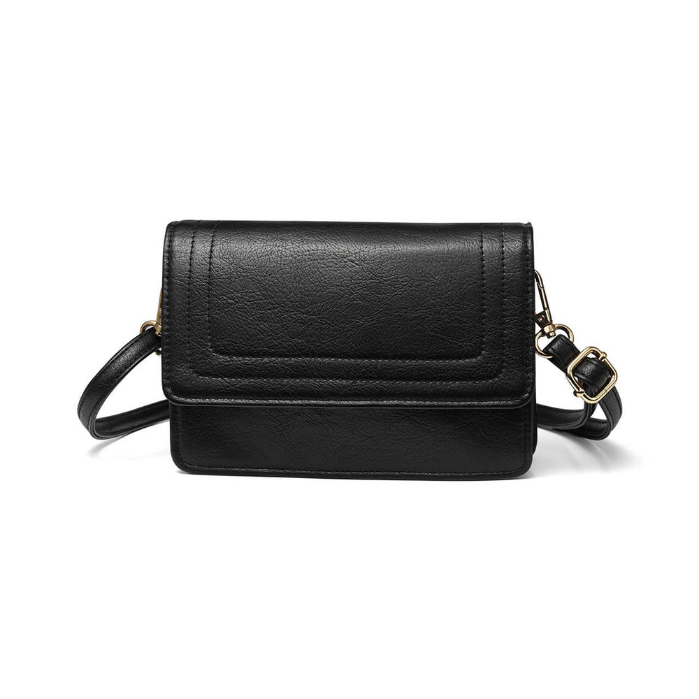 Vegan Leather Wallet Crossbody Bag