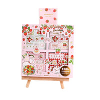 Strawberry Back Garden 100pcs Sticker Gift Box