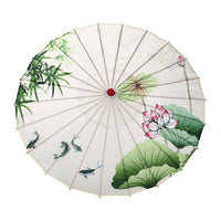 Paraguas de papel engrasado artesanal