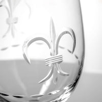 Fleur De Lis All Purpose Wine Glass 18oz (Set of 4)