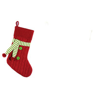 Scarf Knit Christmas Stockings
