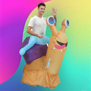 Riding Snail Inflatable Costume