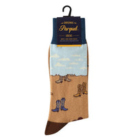 Cowboy Boot Novelty Socks (Mens)
