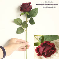 Valentine's Day Flannel Rose Fake Flower Photography Flower Shop Decorations
