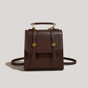 Vintage Buckle Backpack 2-in-1 Crossbody