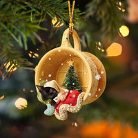 Acrylic Cozy Dog Ornaments