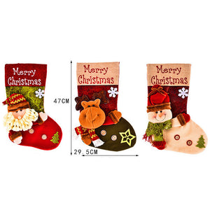 Merry Christmas 3D Character Stockings